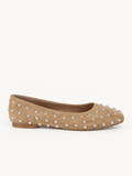 Bailarina Beige tachuela Milan