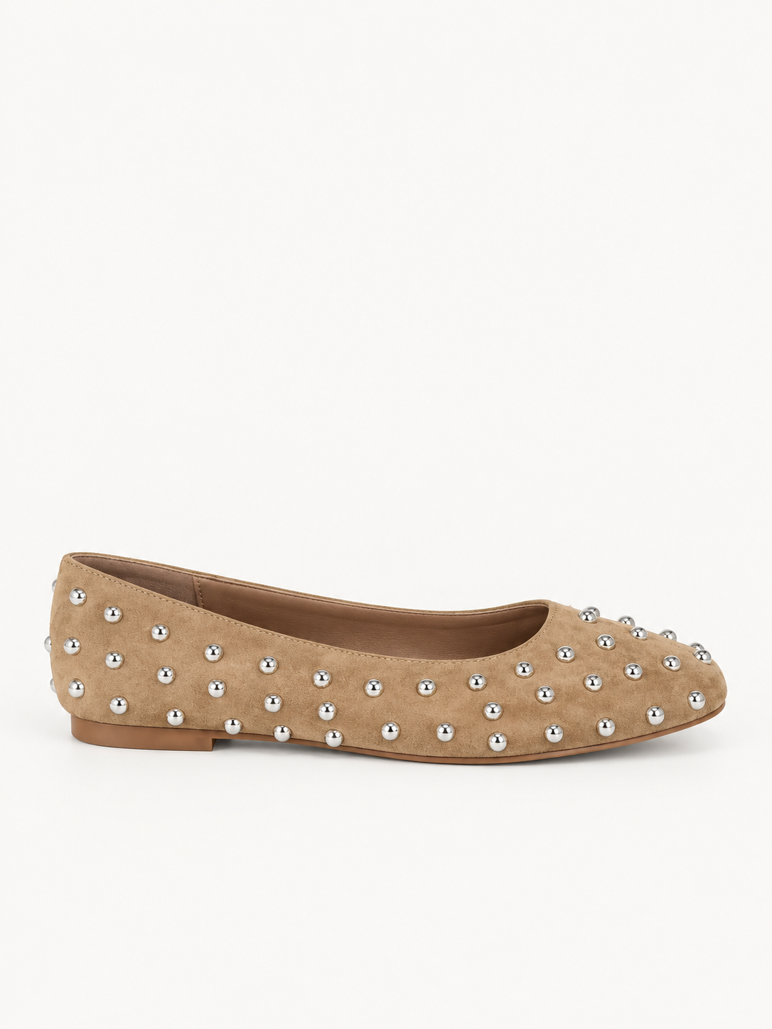 Bailarina Beige tachuela Milan