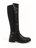 Botas altas Negras Manila (Caña elástica adaptable)